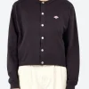 New - Women's Cotton Terry Crew Neck Cardigan in Women Tops & Blouses | Sweatshirts