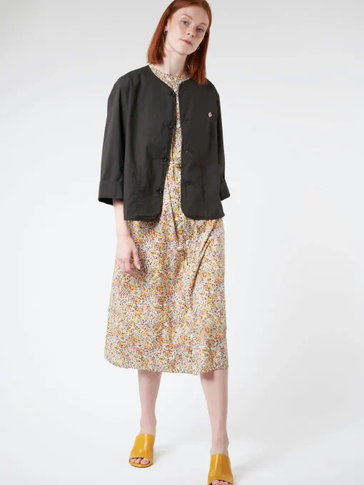 Sale - Women's Cotton Weather Collarless Short Jacket in Women Outerwear