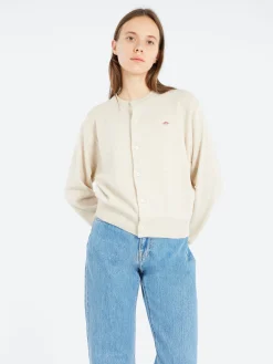 Fashion - Women's Lambswool Crew Neck Cardigan in Women Tops & Blouses | Overalls & Jumpsuits