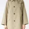 Discount - Women's 3-Layer Cloth Hooded Balmacaan Coat in Women Overalls & Jumpsuits | Outerwear