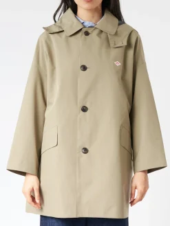 Discount - Women's 3-Layer Cloth Hooded Balmacaan Coat in Women Overalls & Jumpsuits | Outerwear