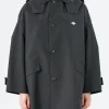 Best - Women's 3-Layer Cloth Hooded Balmacaan Coat in Women Outerwear