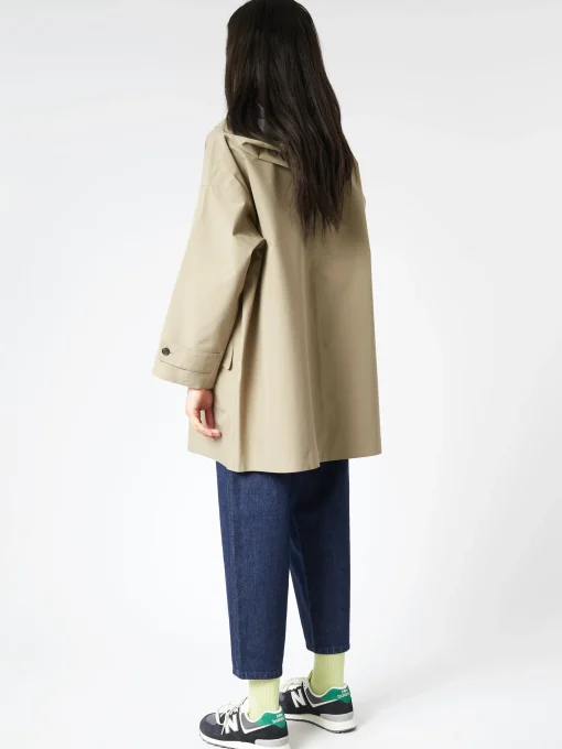 Discount - Women's 3-Layer Cloth Hooded Balmacaan Coat in Women Overalls & Jumpsuits | Outerwear