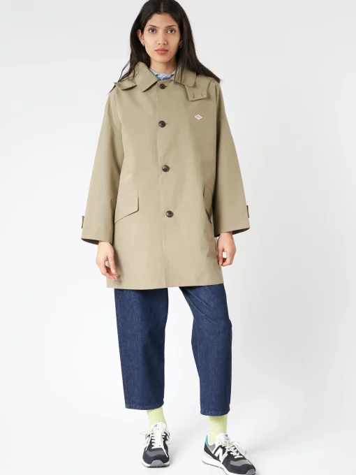 Discount - Women's 3-Layer Cloth Hooded Balmacaan Coat in Women Overalls & Jumpsuits | Outerwear