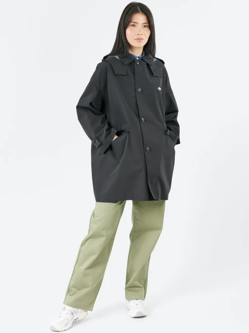 Best - Women's 3-Layer Cloth Hooded Balmacaan Coat in Women Outerwear