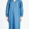 Discount - Women's Pullover Shirt Dress in Lt Indigo Women Dresses | Denim