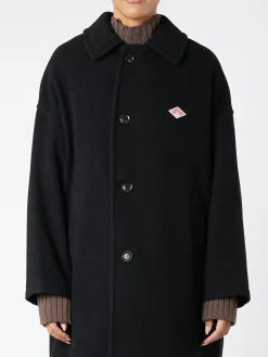 Fashion - Women's Wool Light Pile Long Coat in Women Outerwear