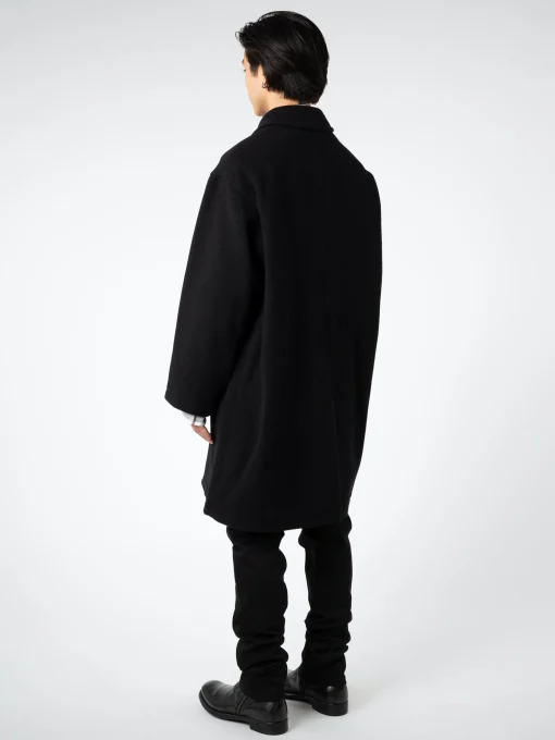 Hot - Wool Light Pile Long Coat in Outerwear