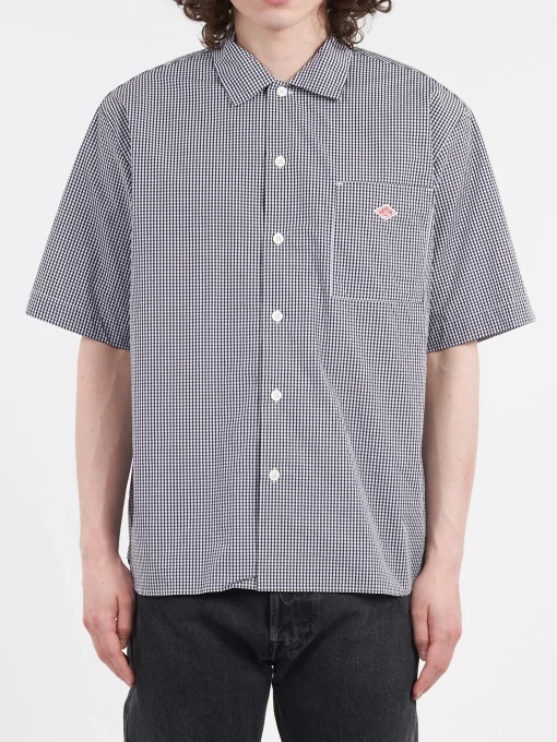 Fashion - Work Shirt in Black Gingham Button-Ups