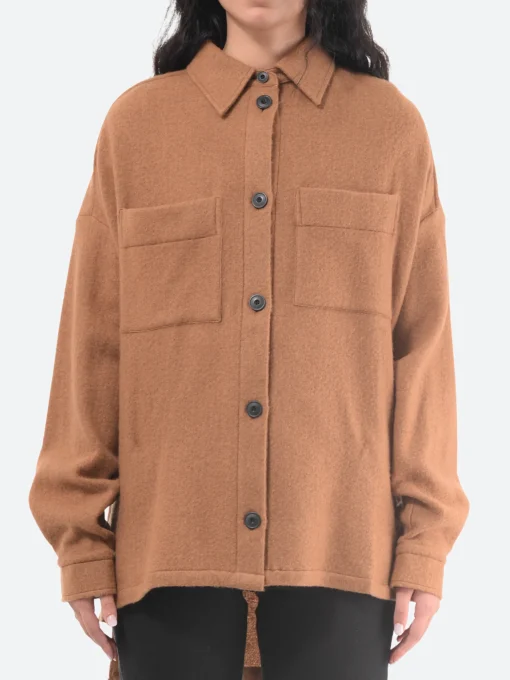 Hot - Lema Shirt Jacket in Camel Women Outerwear