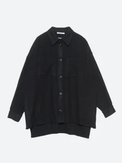 Hot - Lema Shirt Jacket in Black Women Overalls & Jumpsuits | Outerwear