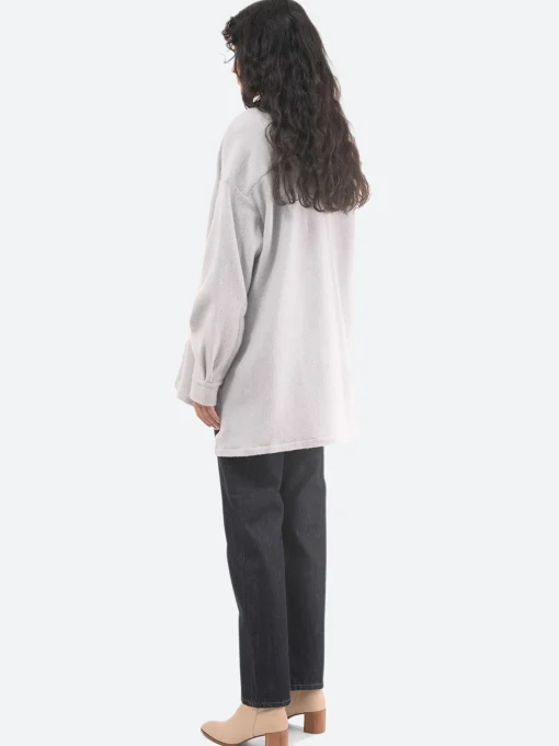 Outlet - Lema Shirt Jacket in Ice Grey Women Outerwear