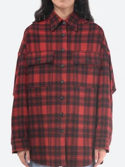 New - Luna Jacket in Red Plaid Women Overalls & Jumpsuits | Outerwear