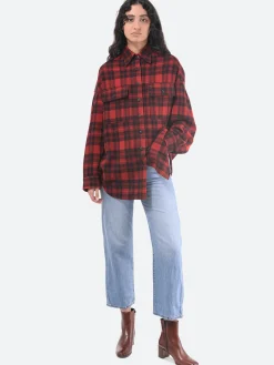 New - Luna Jacket in Red Plaid Women Overalls & Jumpsuits | Outerwear