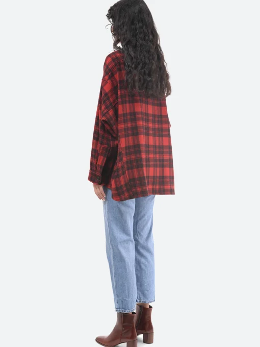 New - Luna Jacket in Red Plaid Women Overalls & Jumpsuits | Outerwear