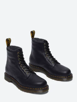 Hot - 1460 Faux Fur Lined Boots in Black Grizzly Women Boots | Boots
