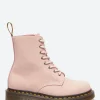 Outlet - 1460 Pascal Lace Up Boots in Powder Pink Women Boots