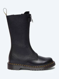Best - 1B99 Front Zip Boots in Black Wanama Women Overalls & Jumpsuits | Boots