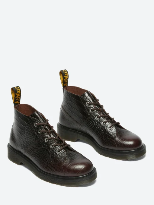Best - Church Monkey Boots in Dark Brown Croc Women Shoes