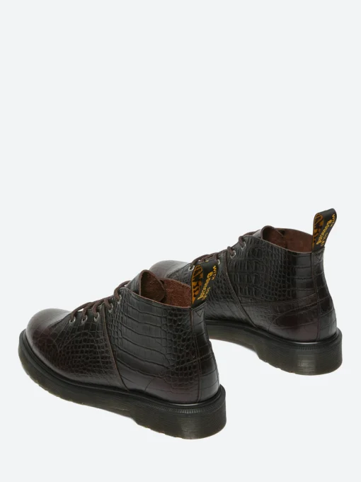 Best - Church Monkey Boots in Dark Brown Croc Women Shoes