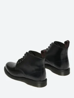 Fashion - Emmeline Lace Up Boots in Black Polished Smooth Women Boots