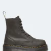 Clearance - Jadon Platform Boots in Charcoal Grey Women Boots