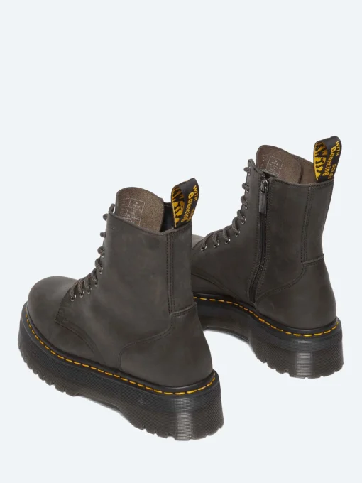 Clearance - Jadon Platform Boots in Charcoal Grey Women Boots