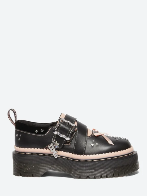 Fashion - Kemsley in Black and Powder Pink Women Shoes | Loafers