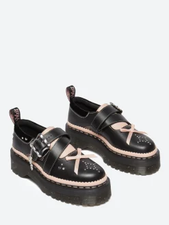 Fashion - Kemsley in Black and Powder Pink Women Shoes | Loafers