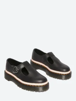 Online - Polly Bex Mary Jane Shoes in Black Nappa Luxe Women Shoes
