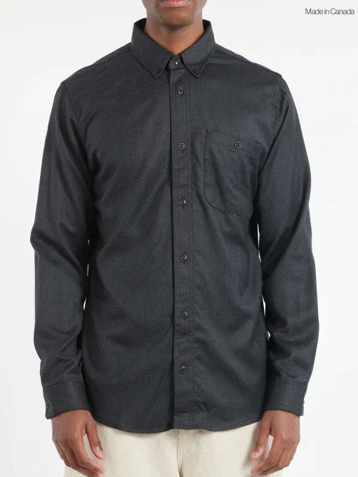 Outlet - Light Wool Shirt in Button-Ups