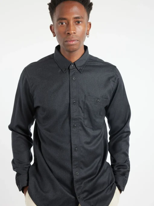 Outlet - Light Wool Shirt in Button-Ups