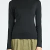 Hot - The 195 Merino Fitted Mockneck in Women Tops & Blouses | T-Shirts