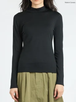 Hot - The 195 Merino Fitted Mockneck in Women Tops & Blouses | T-Shirts