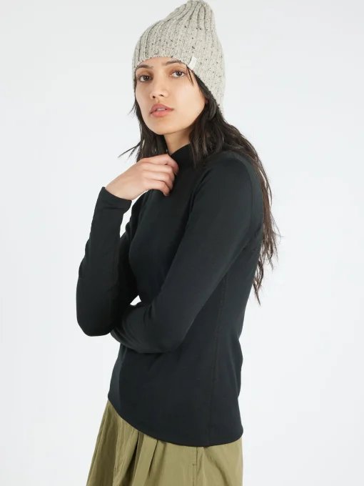 Hot - The 195 Merino Fitted Mockneck in Women Tops & Blouses | T-Shirts