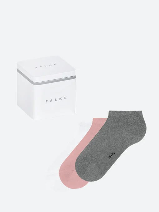 Best - Happy Box 3-Pack Socks in White, Blossom, and Light Grey Women Socks & Hosiery | Belts