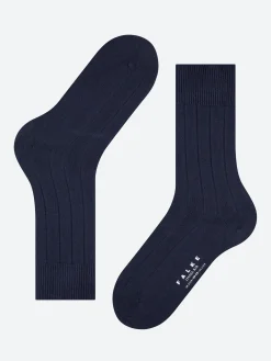 Online - Lhasa Rib Casual Crew Sock in Dark Navy Socks