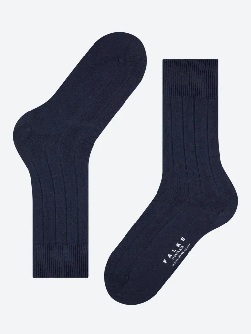 Online - Lhasa Rib Casual Crew Sock in Dark Navy Socks