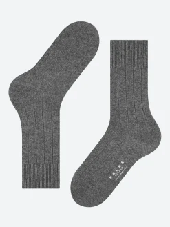 Online - Lhasa Rib Casual Crew Sock in Light Grey Socks