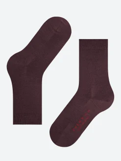 Outlet - Soft Merino Sock in Barolo (Brown) Women Socks & Hosiery | Belts
