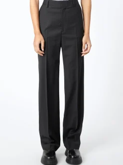 Fashion - Cara Cool Wool Trousers in Black Women Pants