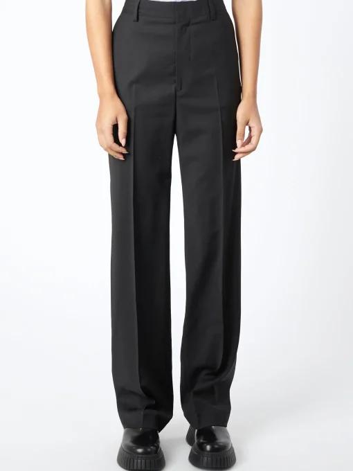 Fashion - Cara Cool Wool Trousers in Black Women Pants