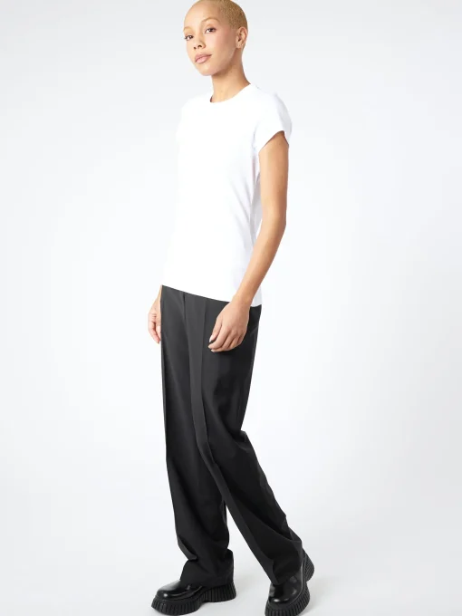 Fashion - Cara Cool Wool Trousers in Black Women Pants