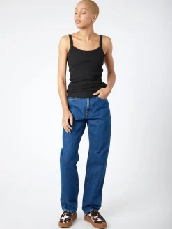 Best - Fine Rib Singlet in Black Women Tops & Blouses | Overalls & Jumpsuits