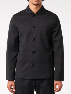 Hot - Louis Gabardine Jacket in Black Outerwear