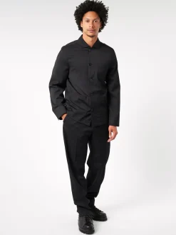 Hot - Louis Gabardine Jacket in Black Outerwear