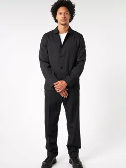 Hot - Louis Gabardine Jacket in Black Outerwear
