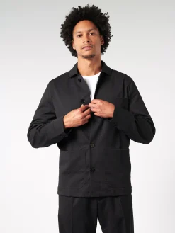 Hot - Louis Gabardine Jacket in Black Outerwear
