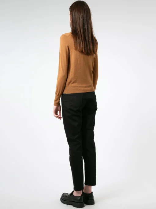 Discount - Merino R-Neck Pullover in Camel Women Tops & Blouses | Overalls & Jumpsuits