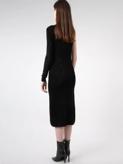 Clearance - One Shoulder Dress in Black Women Dresses